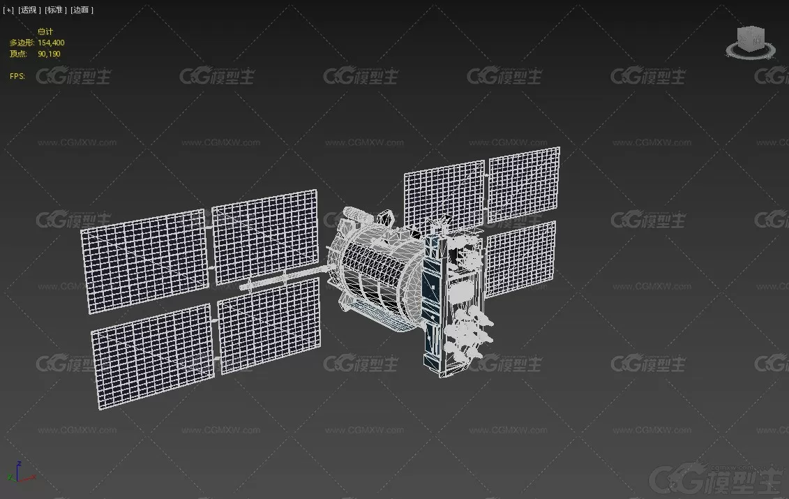 卫星格洛纳斯 M导航卫星3D模型-6