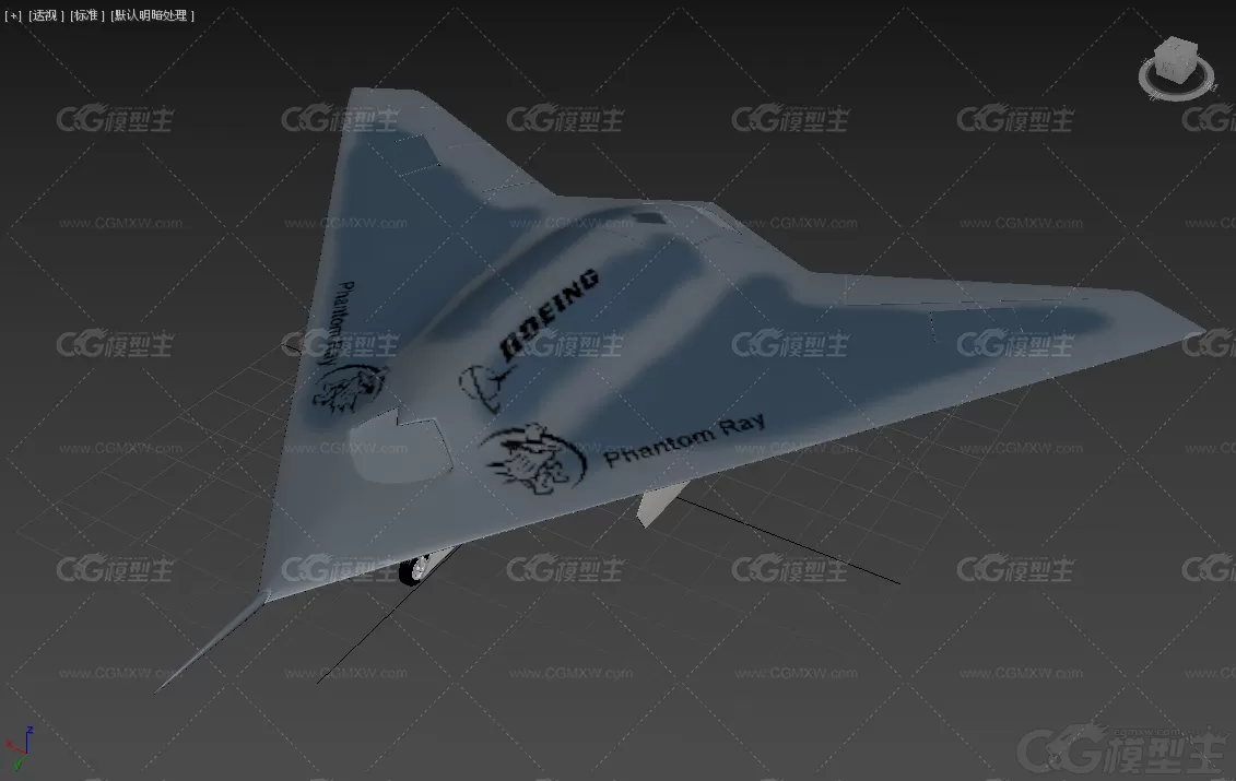 波音 X-45C X-45C X-46 联合无人机 Boeing X-45C X-46 无人侦察机3D模型-7