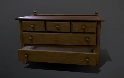 明清 古典 红木 家具 桌椅 几案 床榻 橱柜 旧办公桌 红木办公桌3D模型