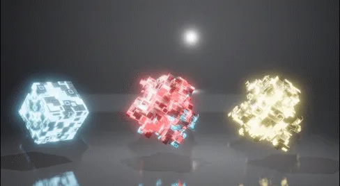 动感科幻立方体