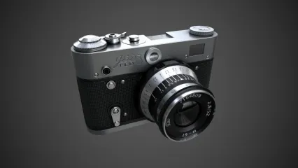 相机 PBR次时代菲林照相机微单照相机3D模型