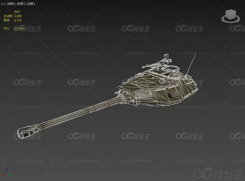 炮塔IS-4M 次时代坦克炮塔 霞飞炮塔 霞飞坦克炮塔3D模型-7