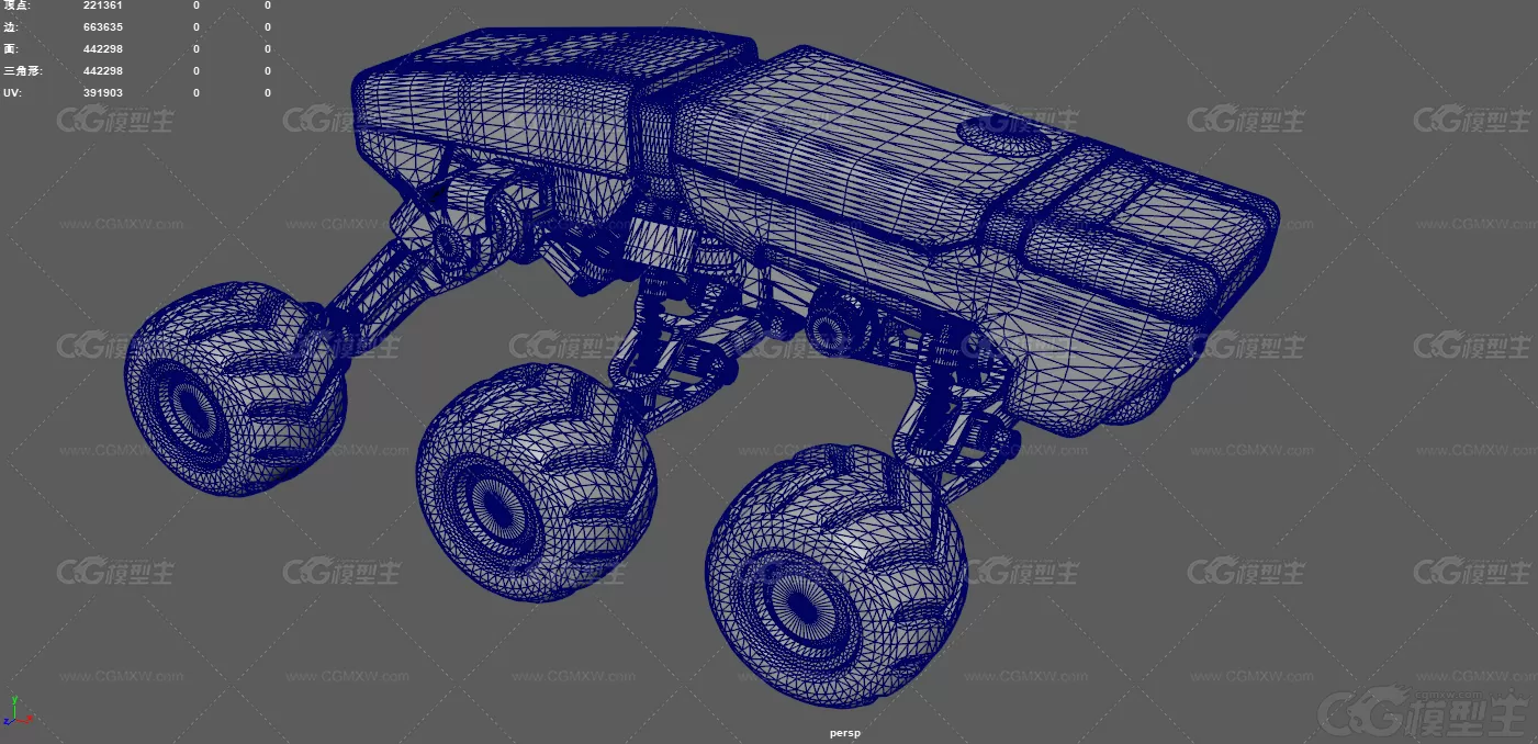 外星探测车 科幻越野车 无人侦察车 火星勘探车 越野车 工程车 科研车 外星汽车 火星车-13