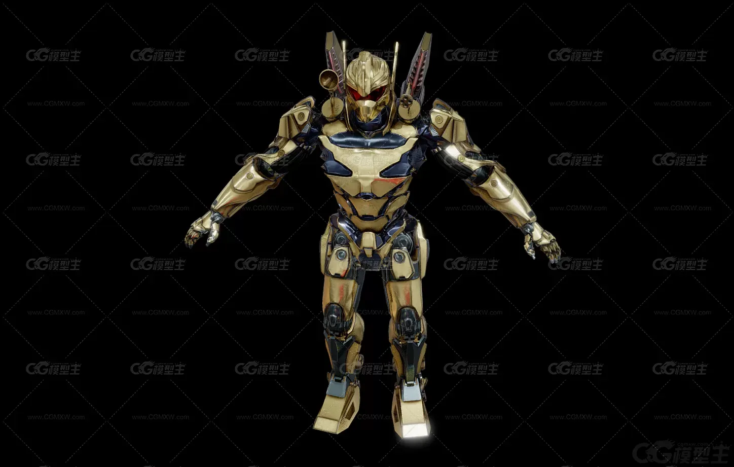 次世代写实科幻机甲 未来战士装备 武器 武装机甲 铠甲单兵外骨骼装甲钢铁机甲战士-1