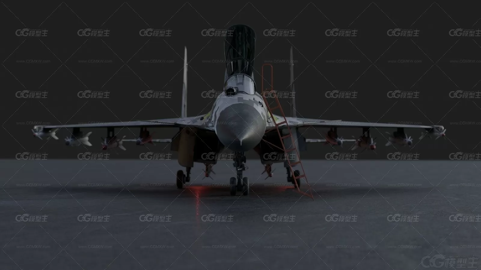 Mig-29 乌克兰版 米格-29多用途战斗机 米格29 MIG29 MIG-29 战斗飞机 歼击机3D模型-5