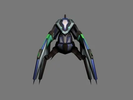 GW-9型号蝎甲 机甲战士 机器人 未来战士 机甲武士3D模型
