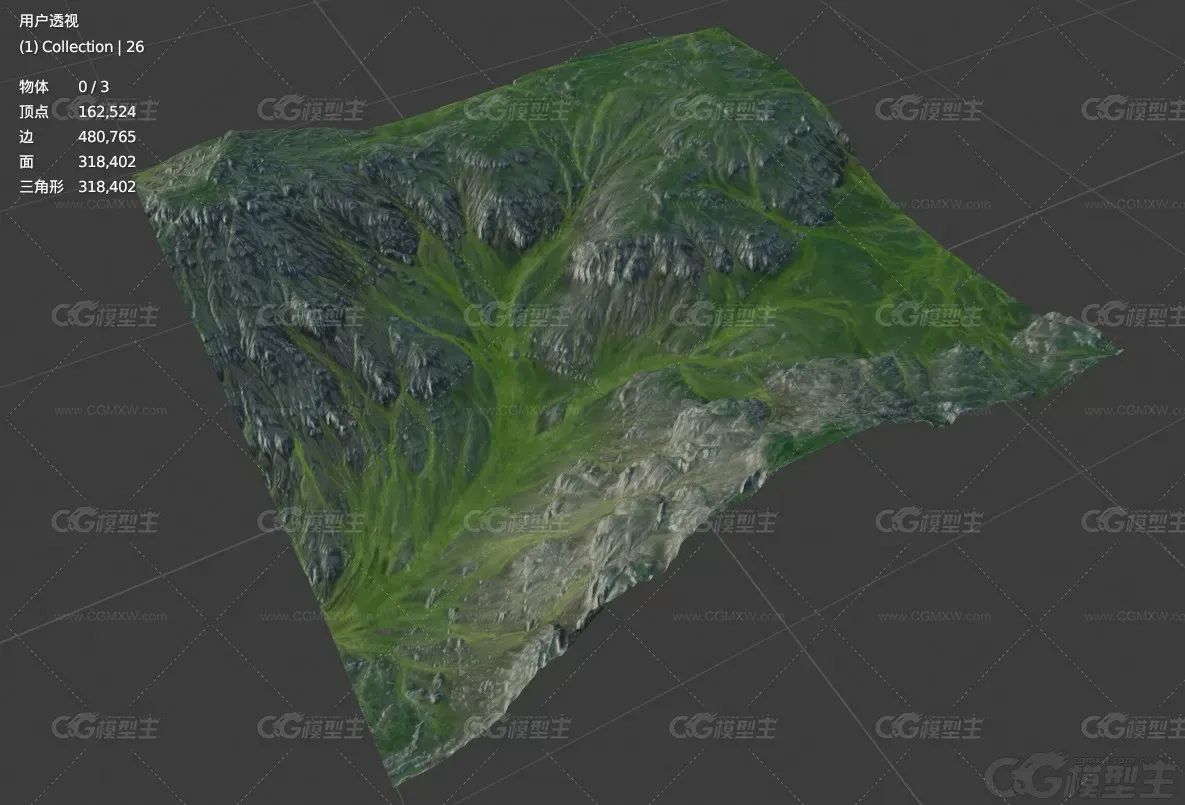 自然地理地形 绿色山地 群山环绕 森林 山地 地形 地貌 峡谷 盆地 山地 山峰 大山丘陵-5