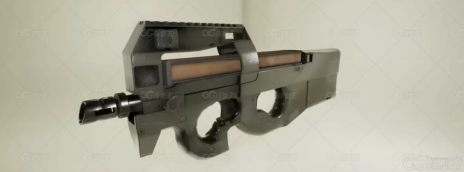 FN-90突击步枪 自动步枪 枪械 cf cs 吃鸡游戏枪械3D模型-1