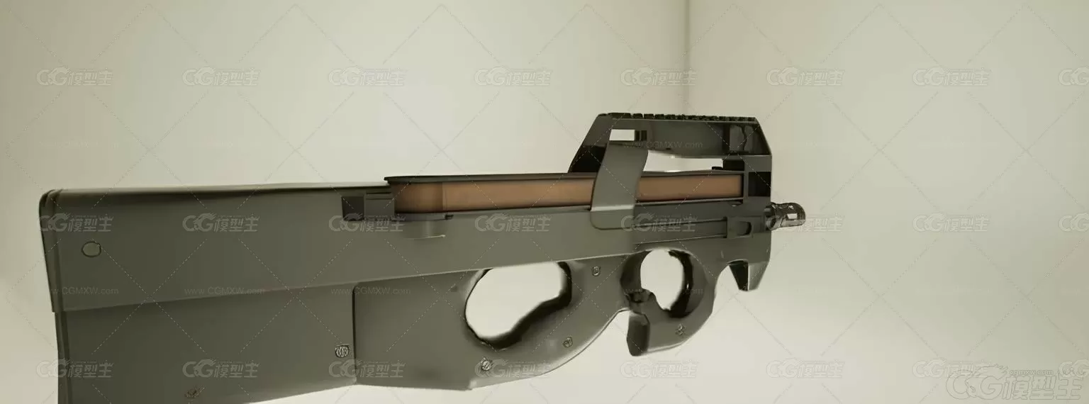 FN-90突击步枪 自动步枪 枪械 cf cs 吃鸡游戏枪械3D模型-2