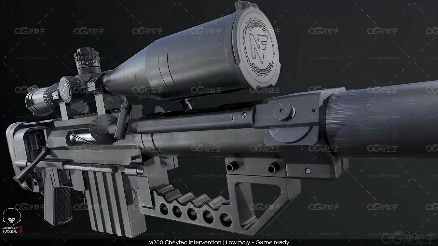 M200 Cheytac M200狙击步枪 手动枪机 枪托 枪械 现代武器 远距离射击 狙击手-2