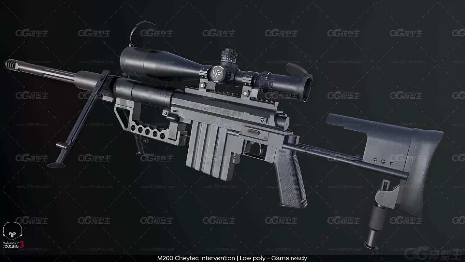 M200 Cheytac M200狙击步枪 手动枪机 枪托 枪械 现代武器 远距离射击 狙击手-4