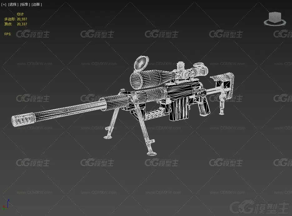 M200 Cheytac M200狙击步枪 手动枪机 枪托 枪械 现代武器 远距离射击 狙击手-8