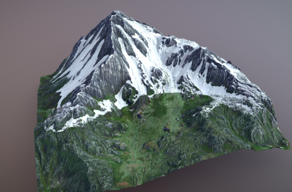 次时代 雪山 雪景 雪峰 冰雪 山脉 山峰 南极 北极 冰川山脉景观 动画AR VR3D模型