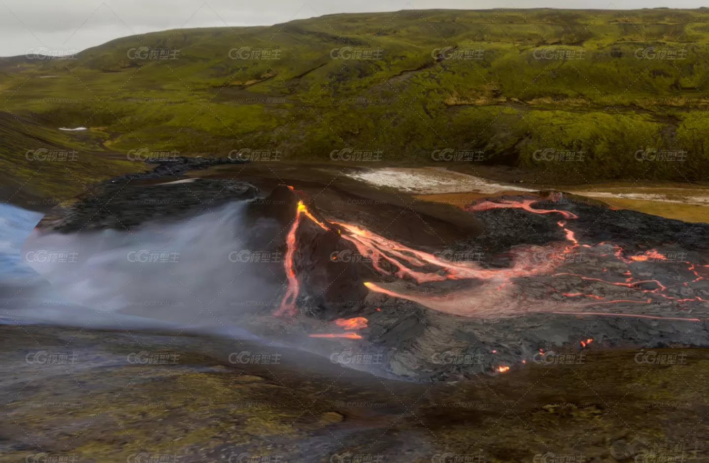 火山灰 岩浆 活火山 火山坑 火山 熔岩 岩石 火星 炼狱 焦土 荒野 荒漠 沙漠  发布...-4