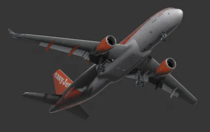 A320客机 客用飞机 空中客车 航空飞机 民用飞机3D模型