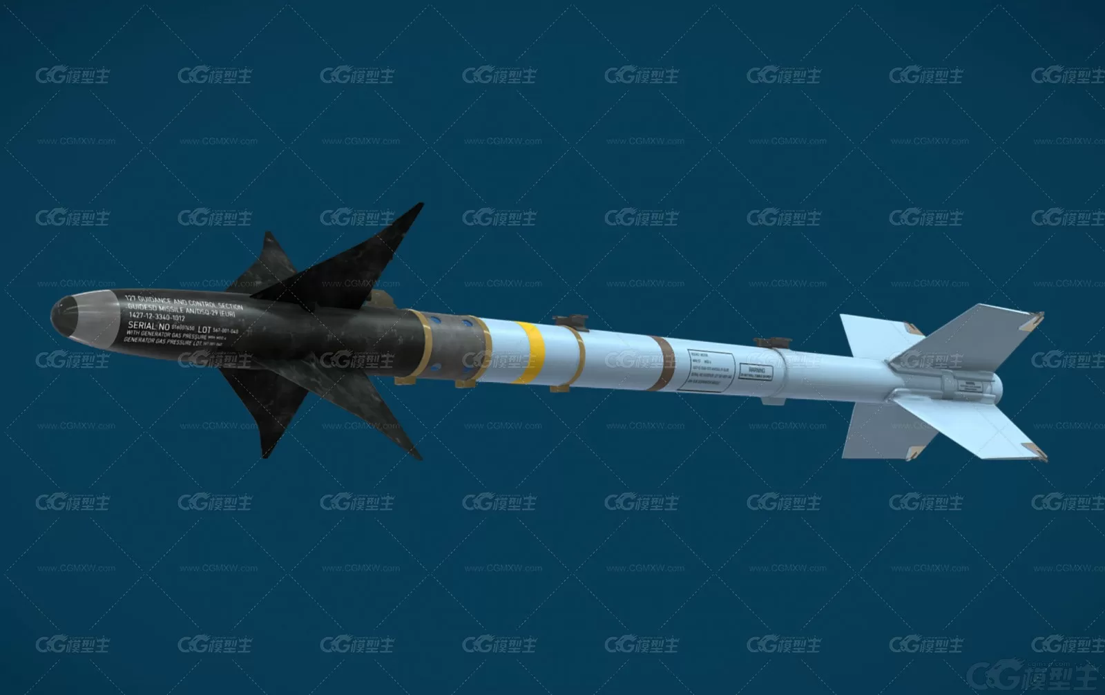 AIM-9L响尾蛇导弹 空空导弹 AIM9空空导弹 AIM120空空导弹 响尾蛇导弹 霹雳12空空导弹-4