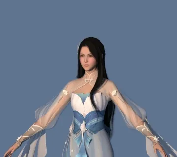 圣秀女 明玉仙子 古装美女 古代美女 富家小姐 公主 小仙女 仙侠人物3D模型