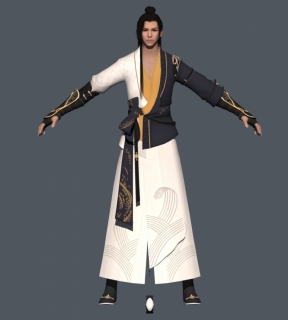 公子 太白大师 游侠 侠客 大侠 武士 仙侠人物 武林高手3D模型