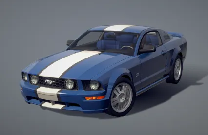 福特野马GT Ford Mustang GT模型 福田野马汽车 跑车 高档汽车3D模型