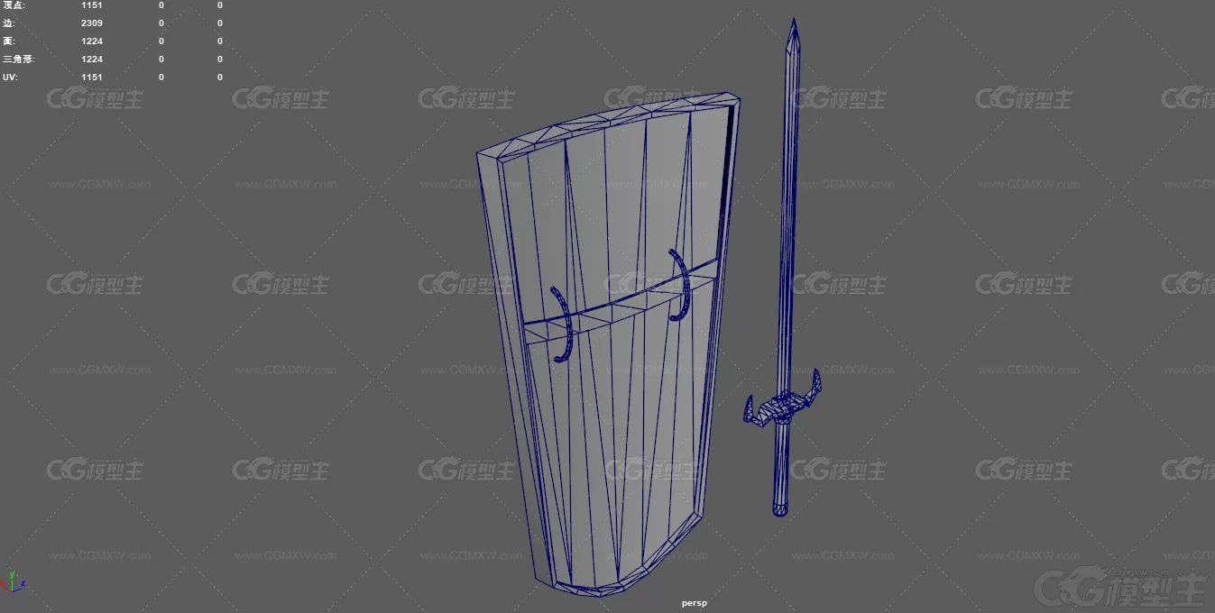 中世纪武器 宝剑 铁剑 冷兵器 欧洲剑 盾牌 西方武器 防御道具 游戏盾牌 长剑 北欧...-9