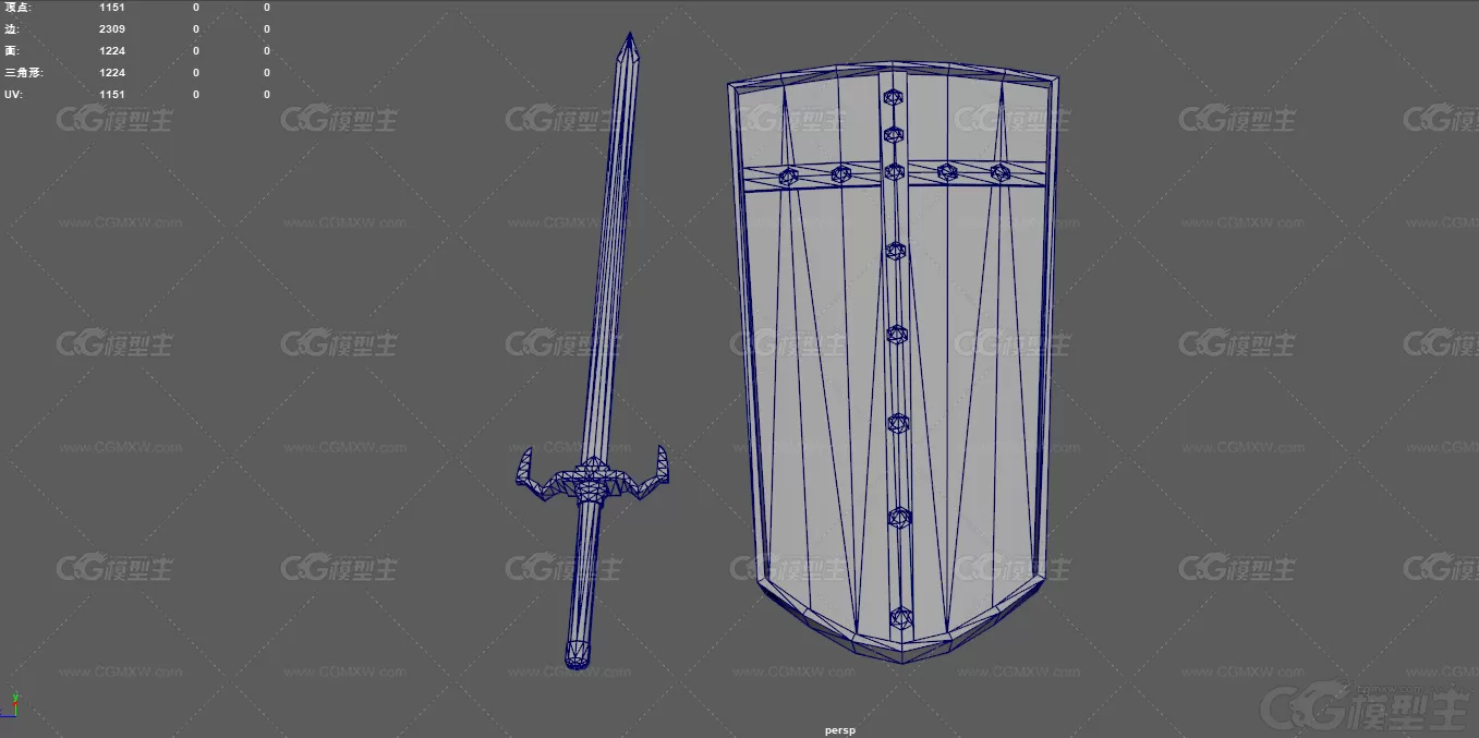 中世纪武器 宝剑 铁剑 冷兵器 欧洲剑 盾牌 西方武器 防御道具 游戏盾牌 长剑 北欧...-10