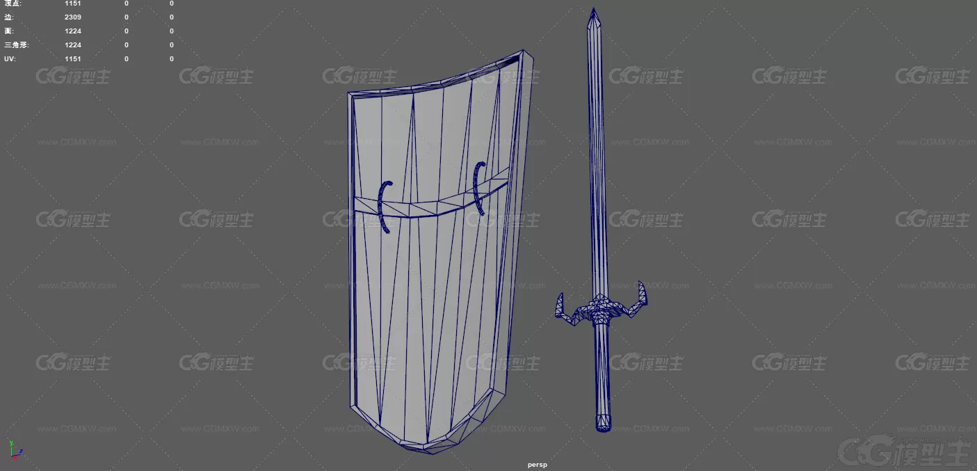 中世纪武器 宝剑 铁剑 冷兵器 欧洲剑 盾牌 西方武器 防御道具 游戏盾牌 长剑 北欧...-11