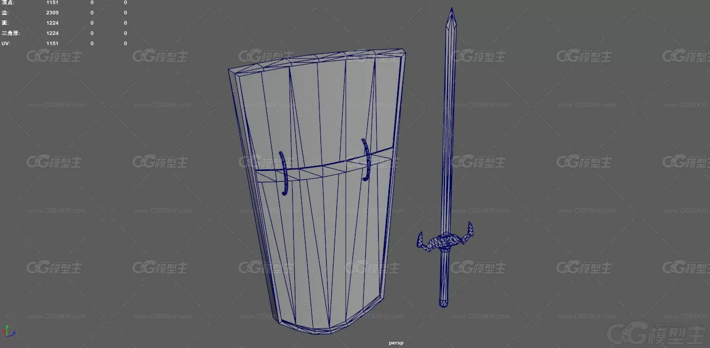 中世纪武器 宝剑 铁剑 冷兵器 欧洲剑 盾牌 西方武器 防御道具 游戏盾牌 长剑 北欧...-13