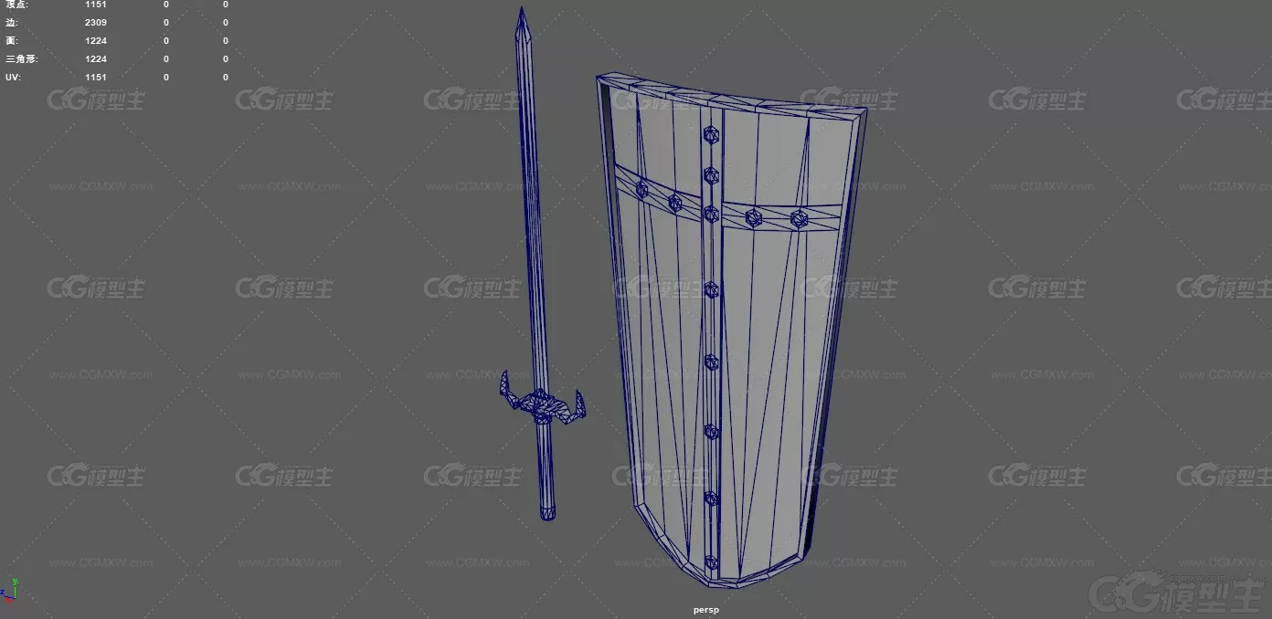 中世纪武器 宝剑 铁剑 冷兵器 欧洲剑 盾牌 西方武器 防御道具 游戏盾牌 长剑 北欧...-12