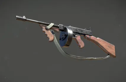 汤普森冲锋枪 次世代冲锋枪  thompson 二战武器 美国生产 美国军用枪械3D模型