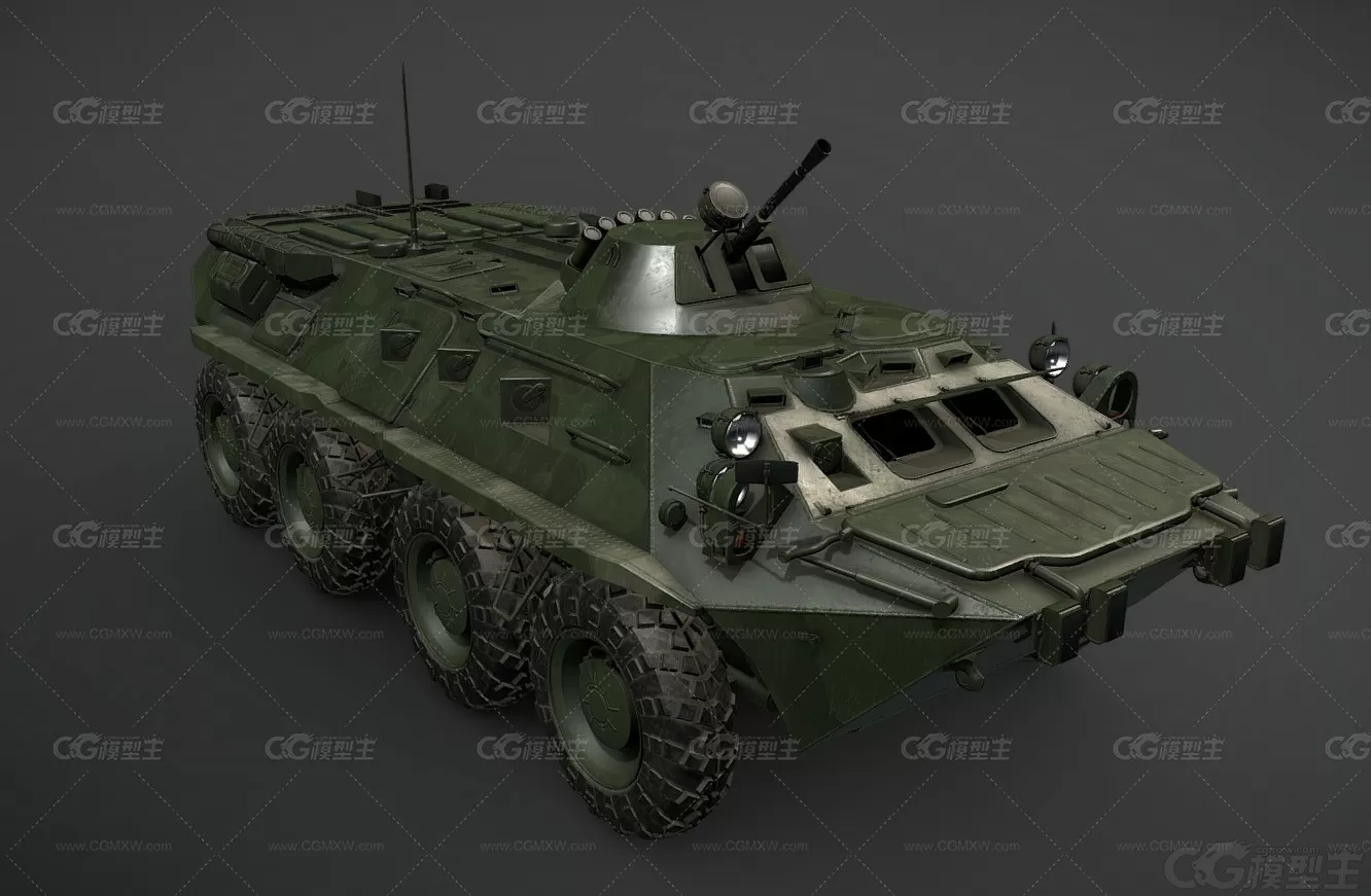 BTR-80装甲输送车 苏联战车 装甲保安车辆 板条装甲 装甲战车 指挥车 步兵战车坦克-4