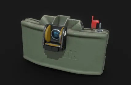 PBR M18阔剑地雷 阔刀定向反步兵雷 Claymore 地雷炸弹 武器3D模型