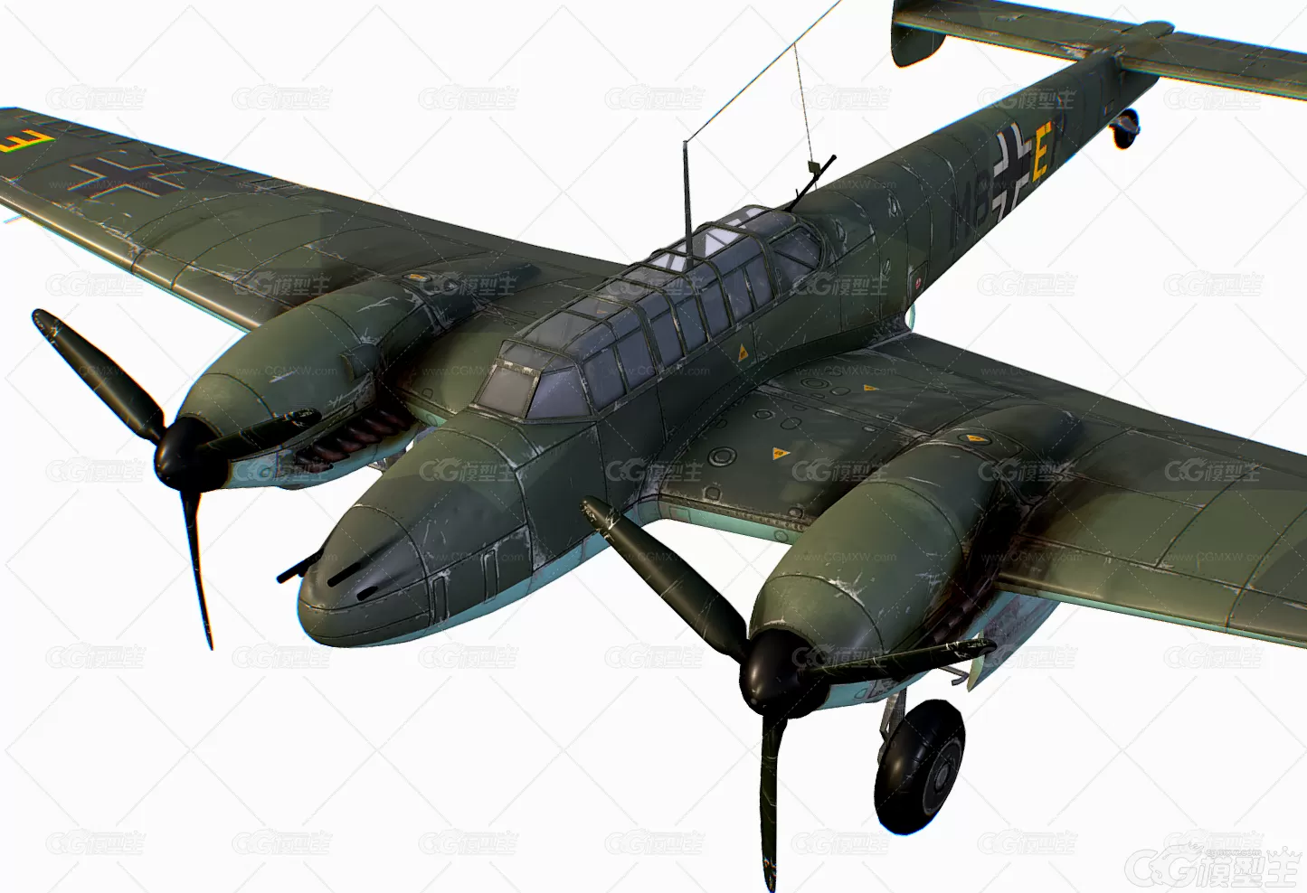 二战名机 德国Me110 BF110 BF-110 双发战斗机 火箭喷气式战斗机 鱼雷轰炸机 双螺旋-2