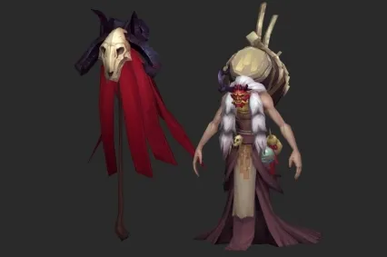 老尊长 族长 尊祖 大祭司 大法师 古代巫师 仙侠人物3D模型