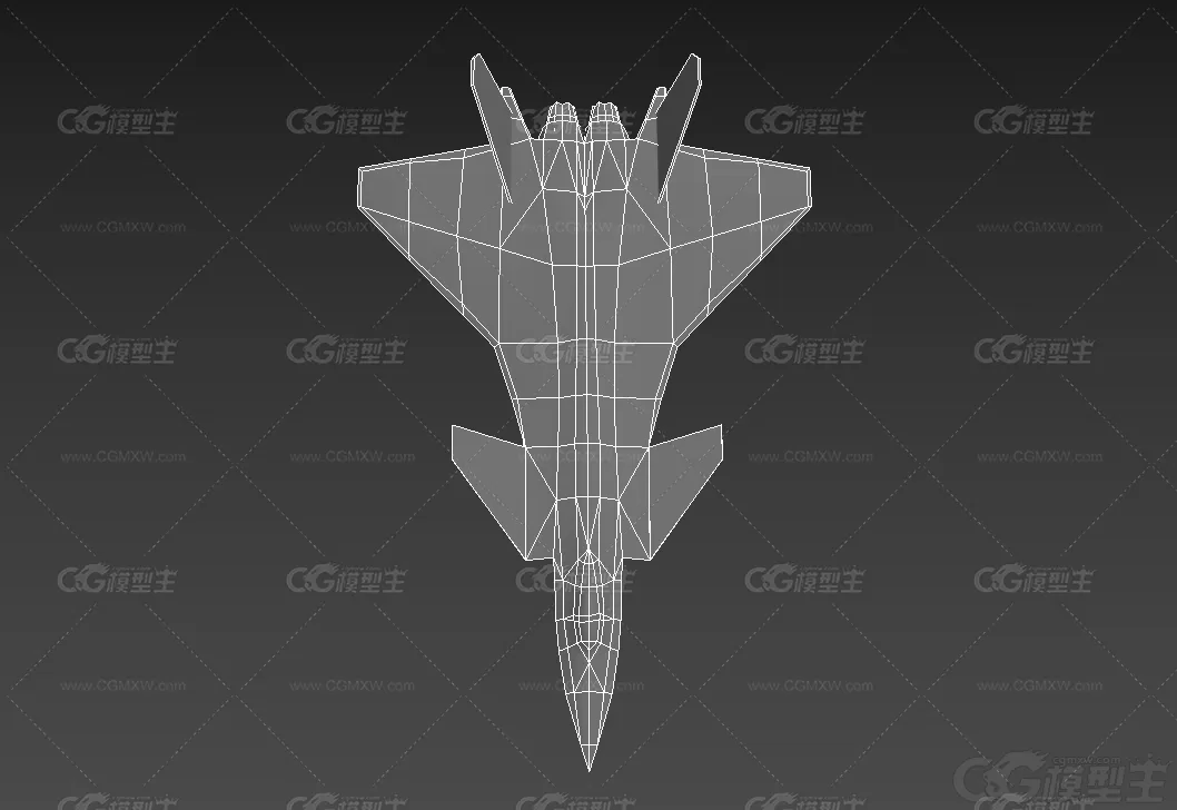 J-20飞机机器人 卡通机器人 飞机变身机器人 变形金刚3D模型-5