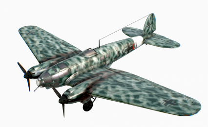 德国中型轰炸机 德国HE-111轰炸机 德国二战轰炸机飞机 Heinkel He111纳粹主力轰炸机