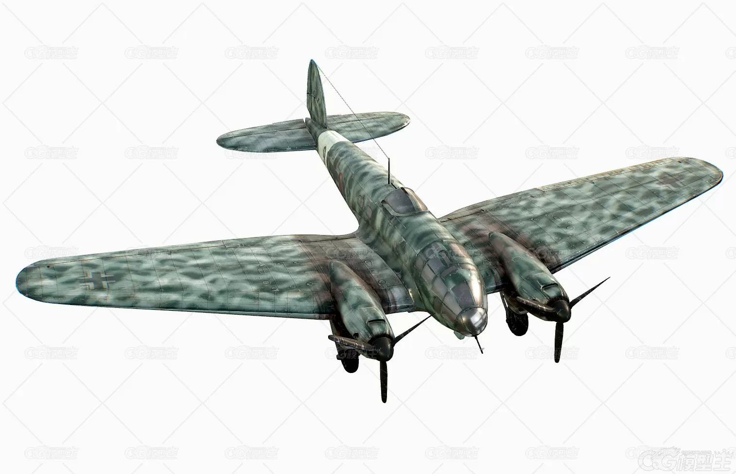 德国中型轰炸机 德国HE-111轰炸机 德国二战轰炸机飞机 Heinkel He111纳粹主力轰炸机-4