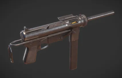 M3式冲锋枪 二战枪械 PBR材质 次世代 现代武器 连射冲锋枪 注油枪 汤姆森冲锋枪