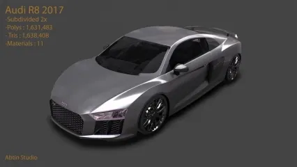 奥迪 R8汽车 超级跑车 赛车 奥迪汽车3D模型