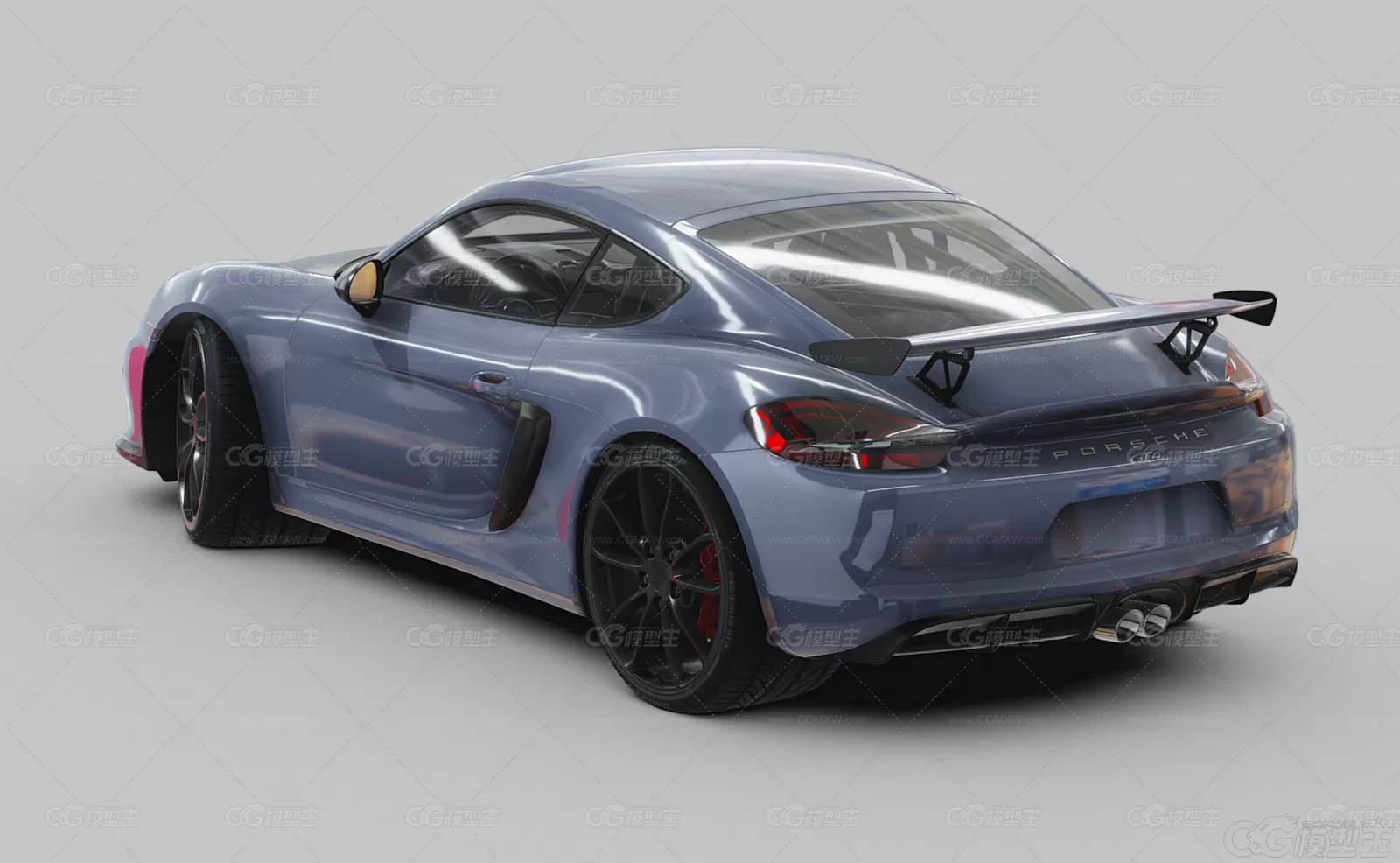 保时捷Cayman GT4超级跑车 赛车 超跑 保时捷汽车3D模型-3