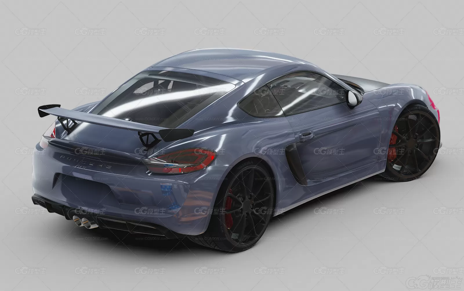 保时捷Cayman GT4超级跑车 赛车 超跑 保时捷汽车3D模型-4