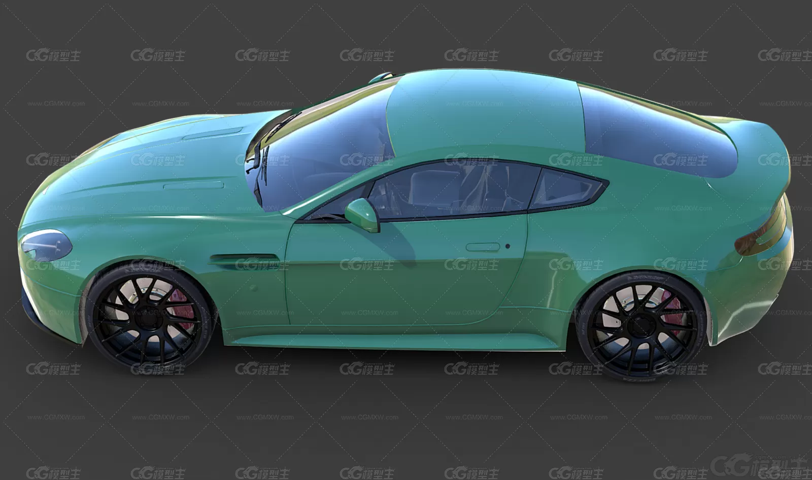 阿斯顿·马丁汽车 豪华汽车 小汽车 Aston Martin Vantage V8汽车3D模型-2