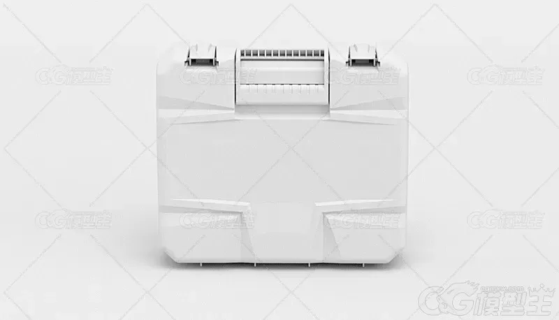 五金工具电动工具收纳箱塑料箱模型-3