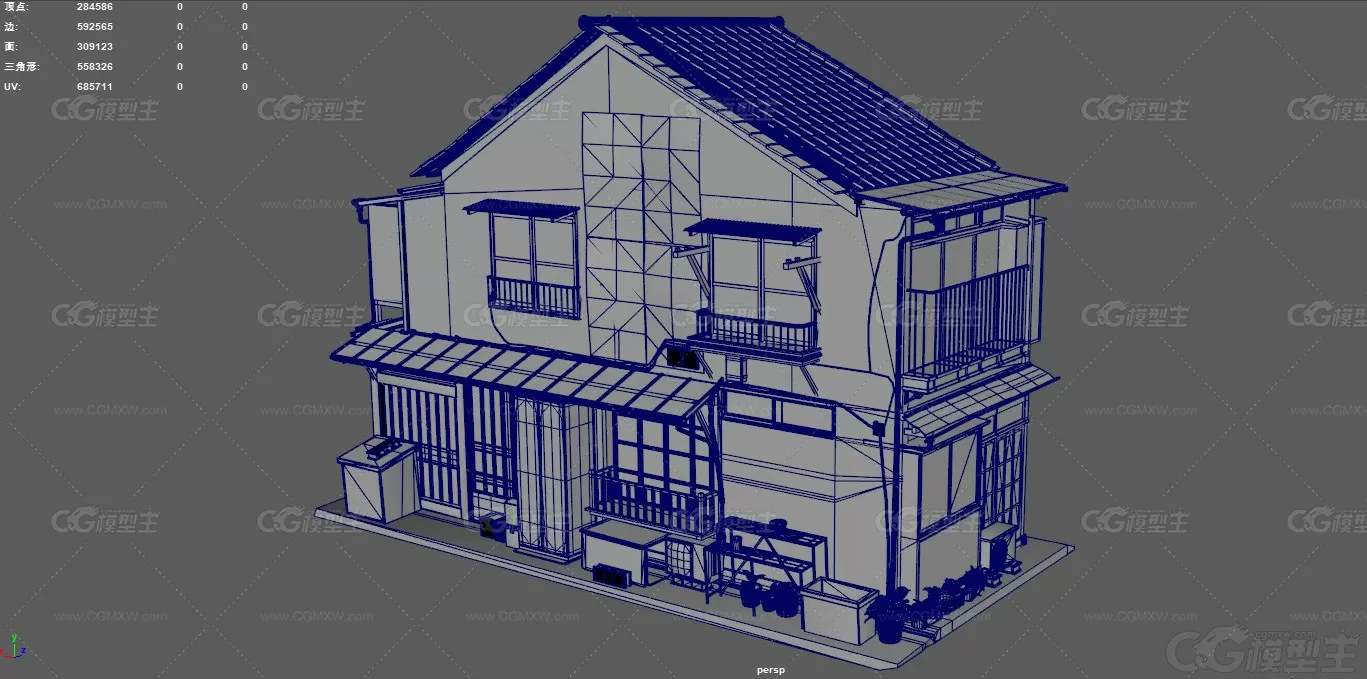 东京郊区乡村住宅 住宅楼 现代住宅 房子 郊区住宅 房屋 楼房 日式房屋 东方建筑-11