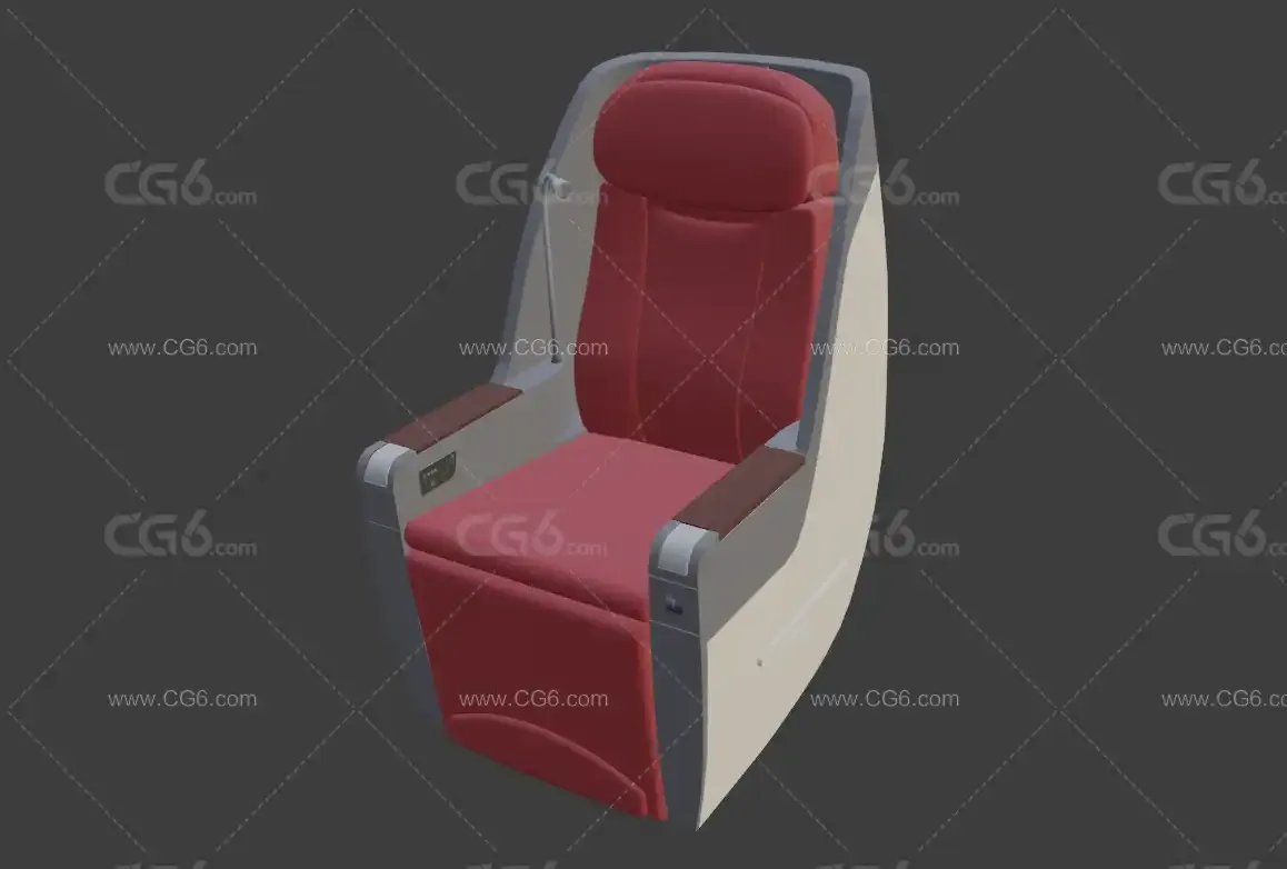 高铁座椅 商务座椅 飞机商务座椅 商务舱桌椅3D模型 头等舱座椅 扶手椅 头等舱沙发-2