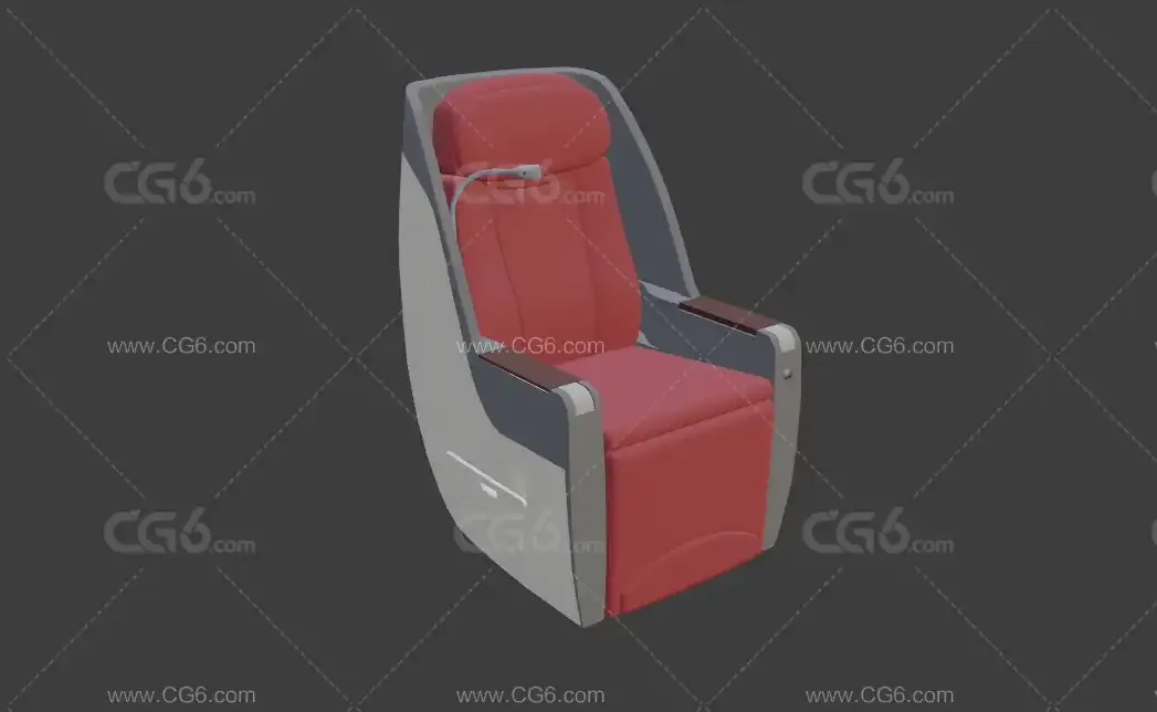 高铁座椅 商务座椅 飞机商务座椅 商务舱桌椅3D模型 头等舱座椅 扶手椅 头等舱沙发-1