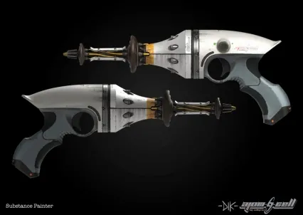 原子射线枪 PBR材质 次世代 镭射枪 激光枪 声波枪 科幻武器 射线枪 赛博朋克枪械
