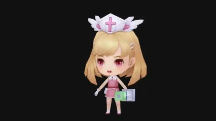 卡通女孩 乐园护士小女生 手绘小护士 小医生 小萝莉 小美女医生3D模型