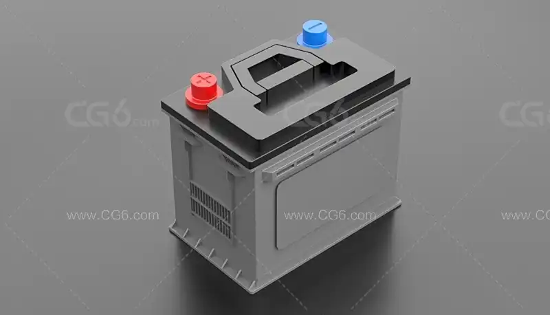 五金工具 电瓶 蓄电池 obj格式 可导入Maya C4D 3dsmax-1