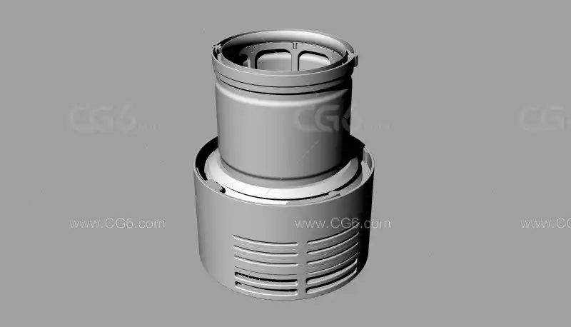 生活电器 戴森吸尘器V10后置滤芯 obj格式 可导入Maya C4D 3dsmax-2