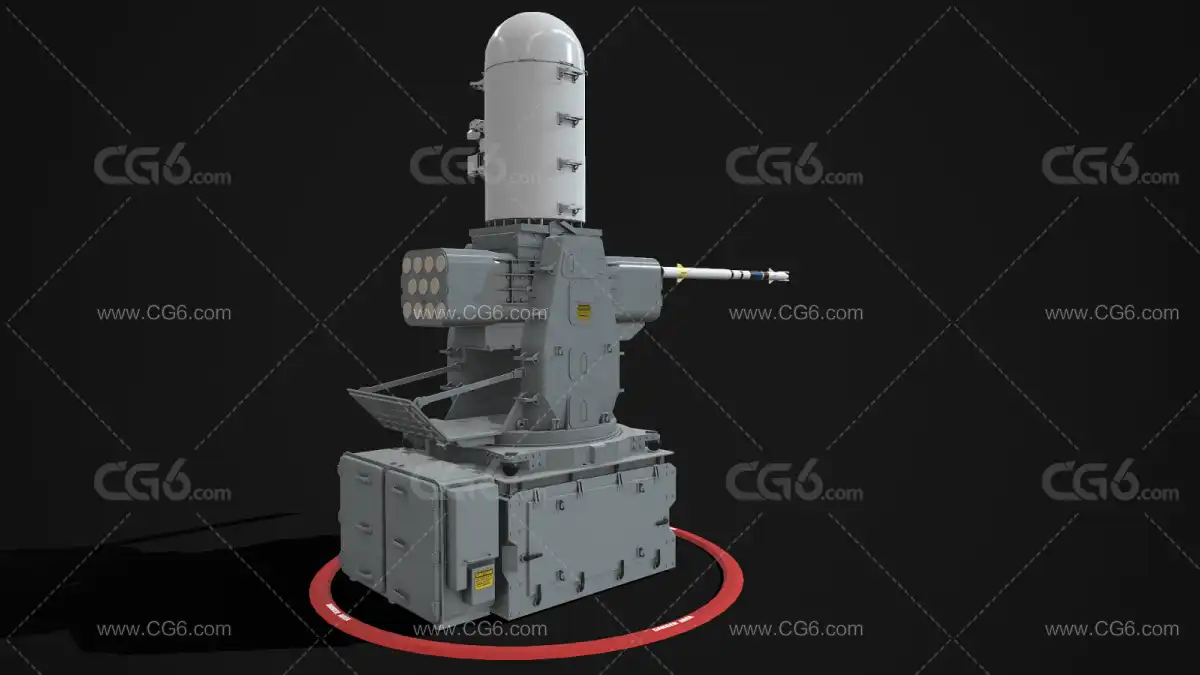 密集阵近防系统 舰载导弹 舰炮 舰载火炮 PBR材质 次世代 防空炮 防御武器系统 战舰炮-2